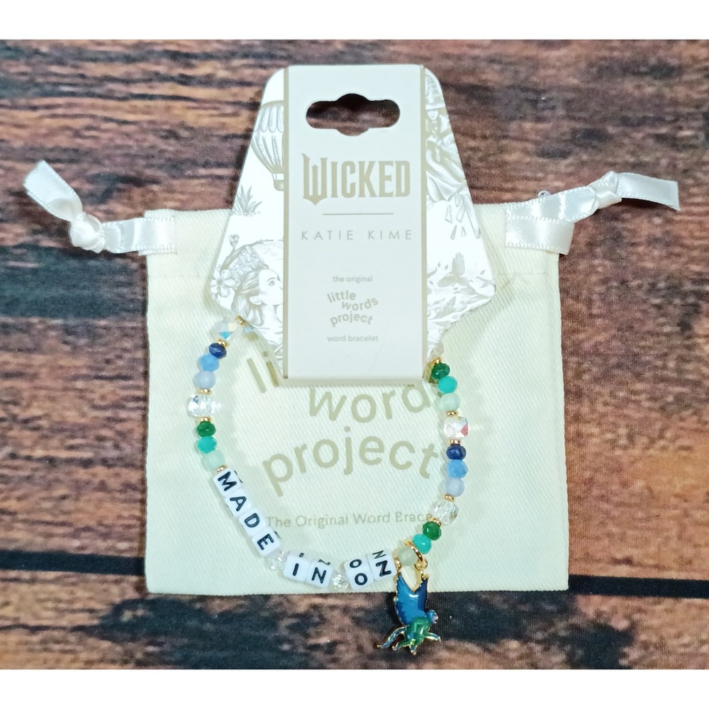 Little Words Project Katie Kime Wicked Made In Oz Beaded Bracelet Flying Monkey